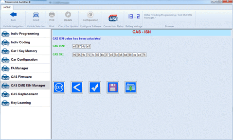 BMW ISN Reading from CAS