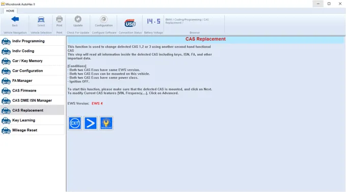 Autohex Automated CAS Replacement Step 2