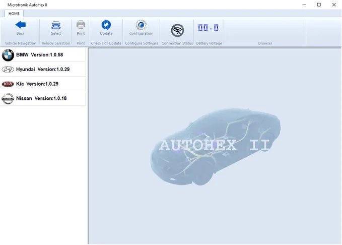 Autohex II BMW software 1.0.58