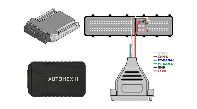 DME wiring to read and write BMW ISN