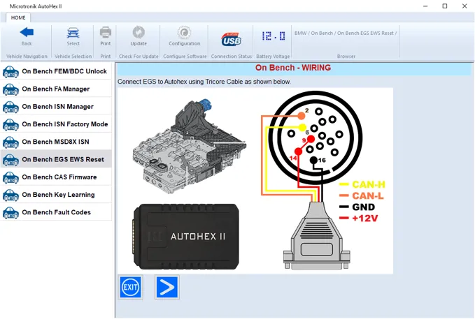 EGS EWS Reset For 6HP F Series