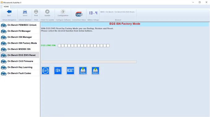 EWG ISN cab be shown by Autohex II