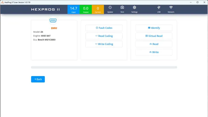 HexProg II software MG1CS003 OBD