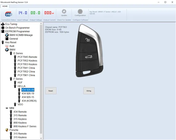 HexProg Software version 1.0.4