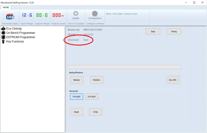 Hexprog Checksum correction is ready