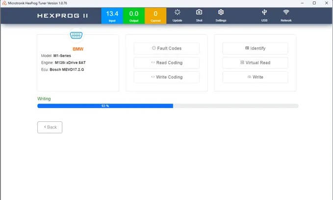 Hexprog II Chip Tuning function by OBD