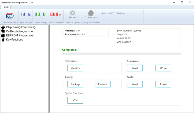Hexprog OBD Chip Tuning Function