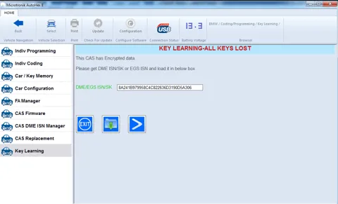 fig 2: CAS Encrypted, DME ISN is required