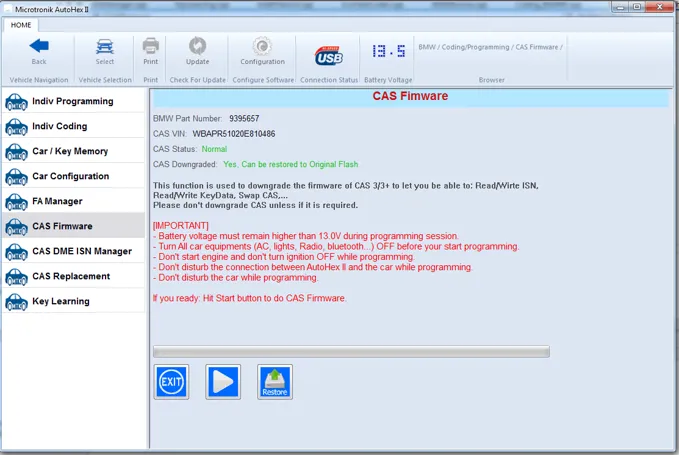 new CAS Firmware